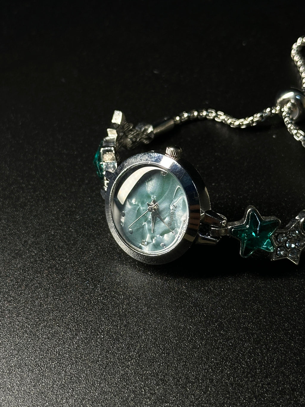 Green Diamond-studded Star Watch