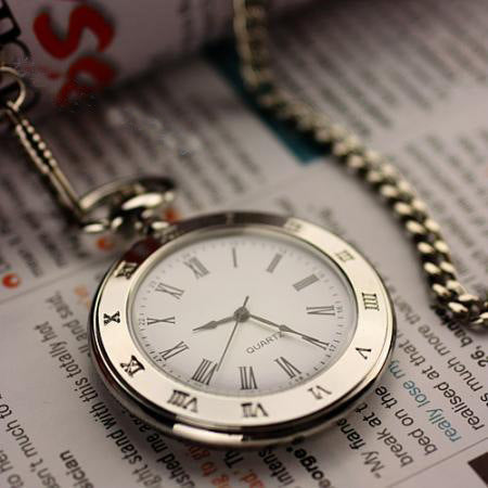 Creative Personalized Retro Silver Single-glass Pocket Watch
