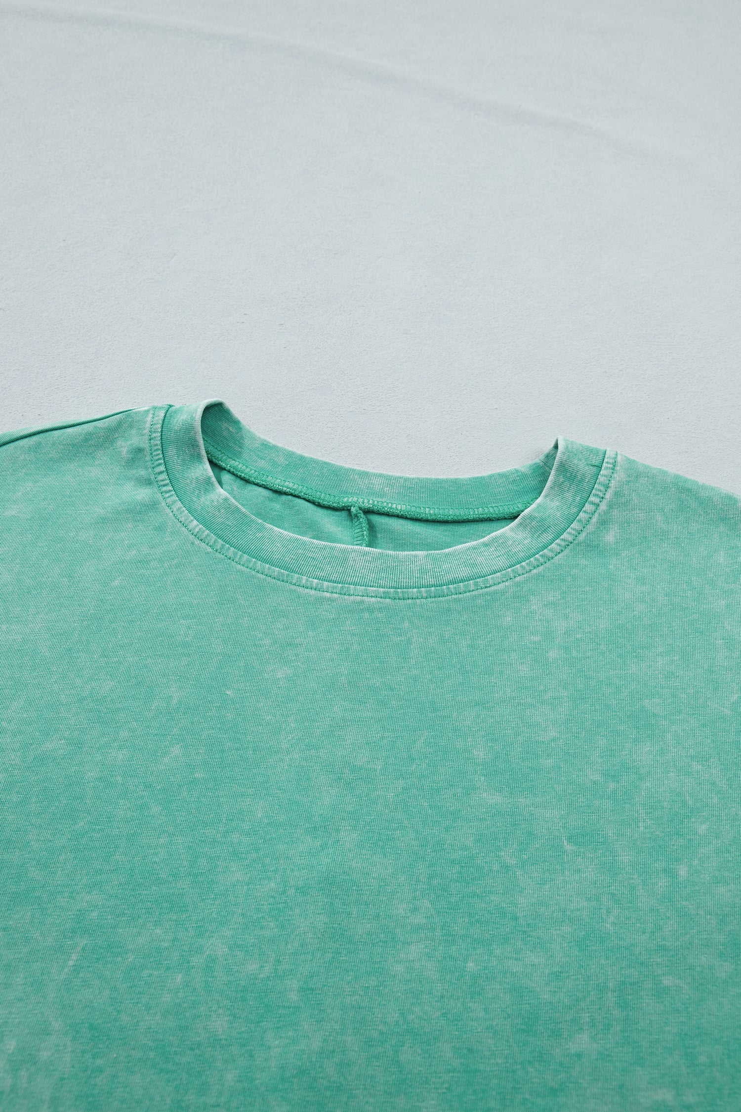 Oversized Mineral Washed Short Sleeve Tee in Green or Charcoal