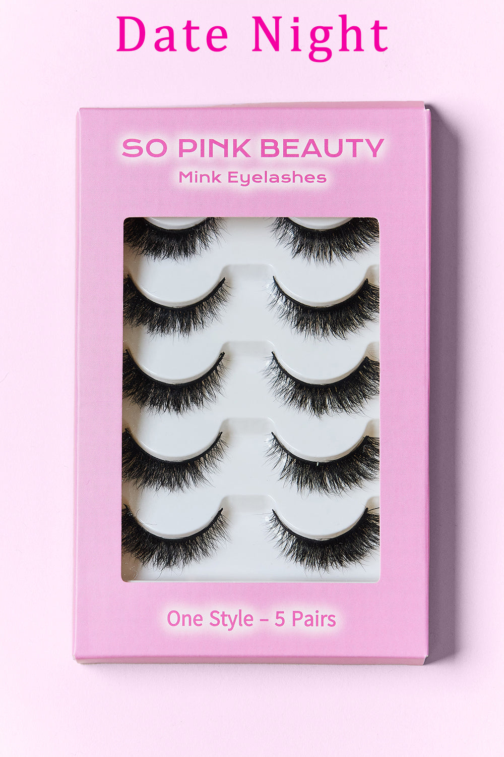 SO PINK BEAUTY Mink Eyelashes 5 Pairs - Luxe Lashes