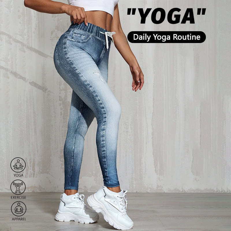 High-Waisted Butt-Lifting Yoga Leggings for Running & Fitness