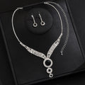 Oem And Dropshipping Cross-Border Hot-Selling Retro Claw Chain Round Clavicle Chain Necklace Earrings Holiday Photography Jewelry Set