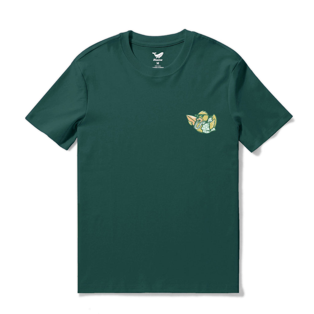 Takin It Slow Graphic Crew Neck T-Shirt in Dark Green