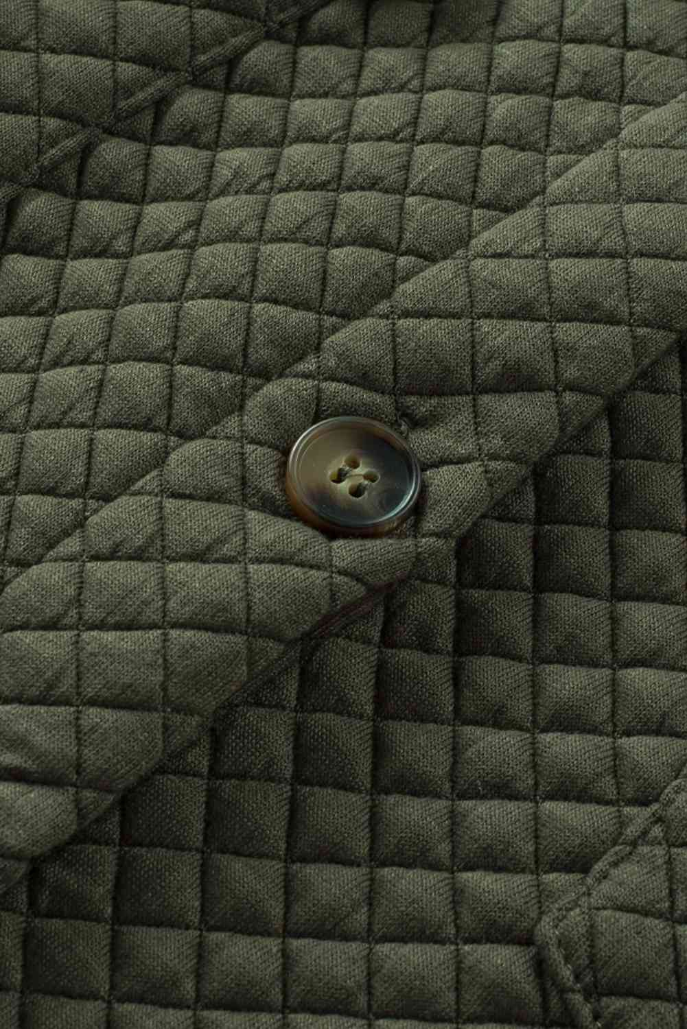 Classic Lightweight Button-Down Collared Jacket with Pockets