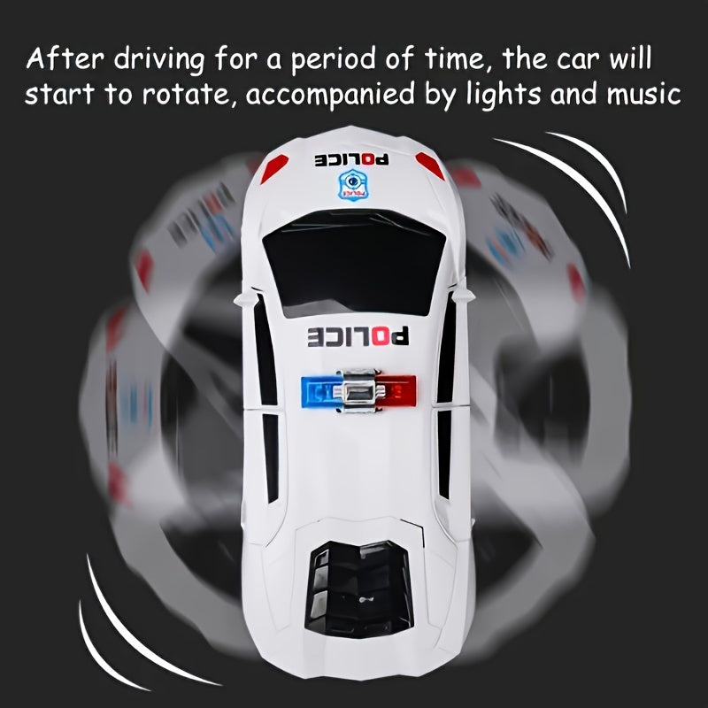 360 Rotating Police Car Lights Music Auto Doors