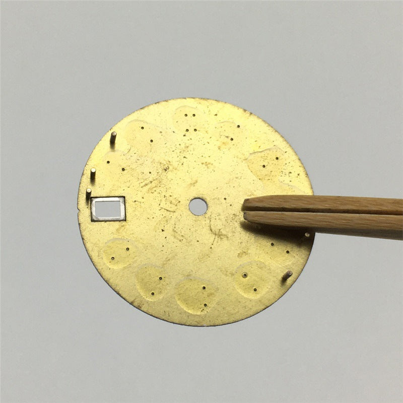 Seiko-modified Watch Dial With Luminous Numerals
