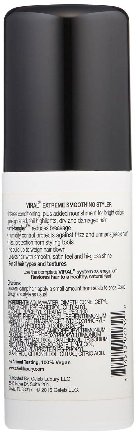 Leave-In Vegan Hair Styler for Humidity Control & Shine 3.4 fl oz
