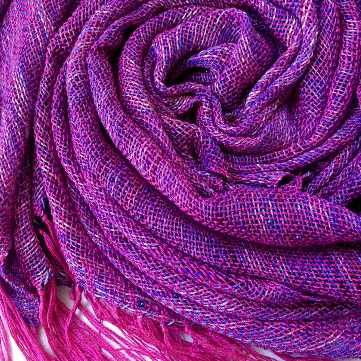 Celestial Silk Beaded Shawl Weaving Kit - DIY Craft Project