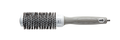 Olivia Garden 1 3/8 inch ceramic ion thermal hair brush in white and grey for professional styling