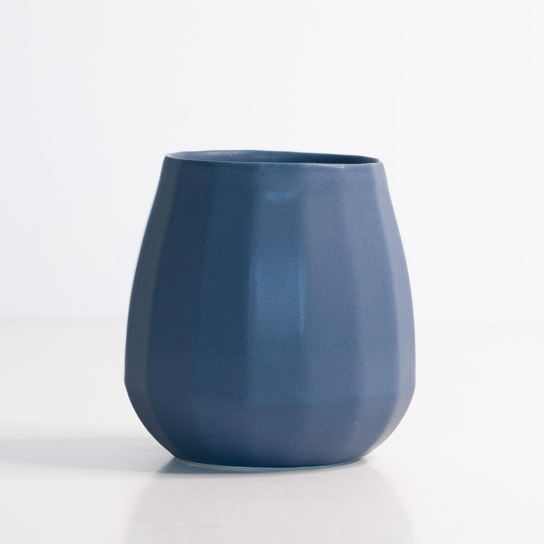 Matte Black Ceramic Stemless Wine Glass Set of 2 - Image 8