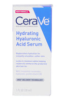 Bottle of CeraVe Hydrating Hyaluronic Acid Face Serum for skin moisture support