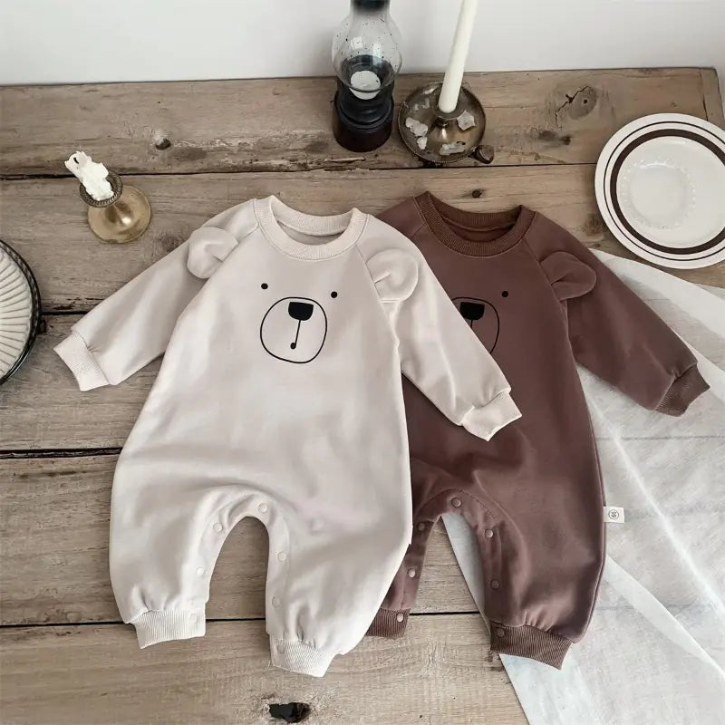 Cartoon Baby Rompers for Girls and Boys, Long Sleeve
