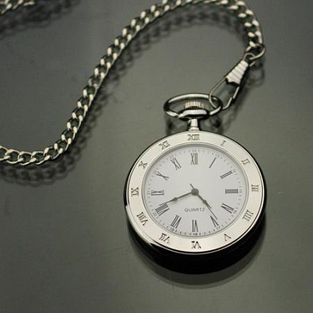 Creative Personalized Retro Silver Single-glass Pocket Watch