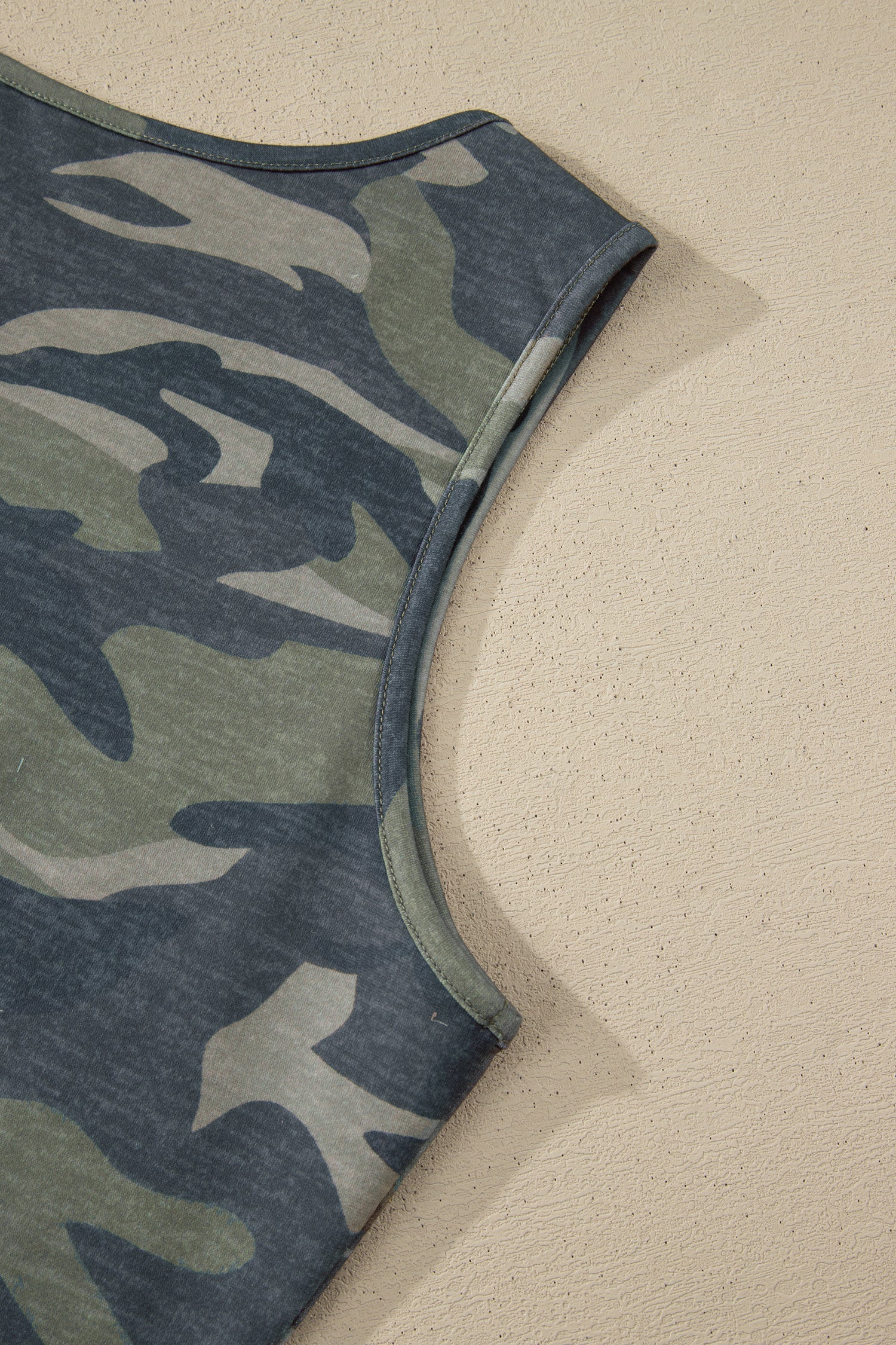 Tallulah Camouflage Print Slim Tank Top