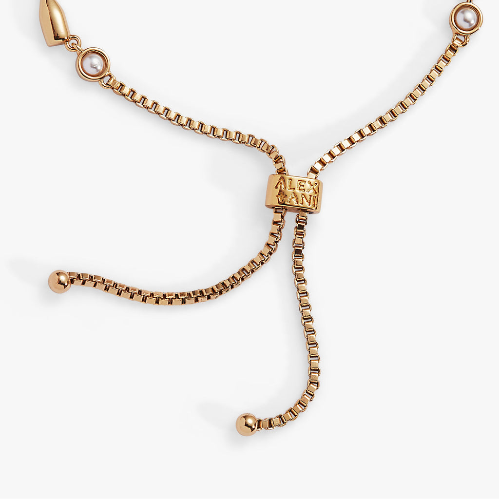 Cheers Champagne Flute Charm Bolo Bracelet with Crystal Accents