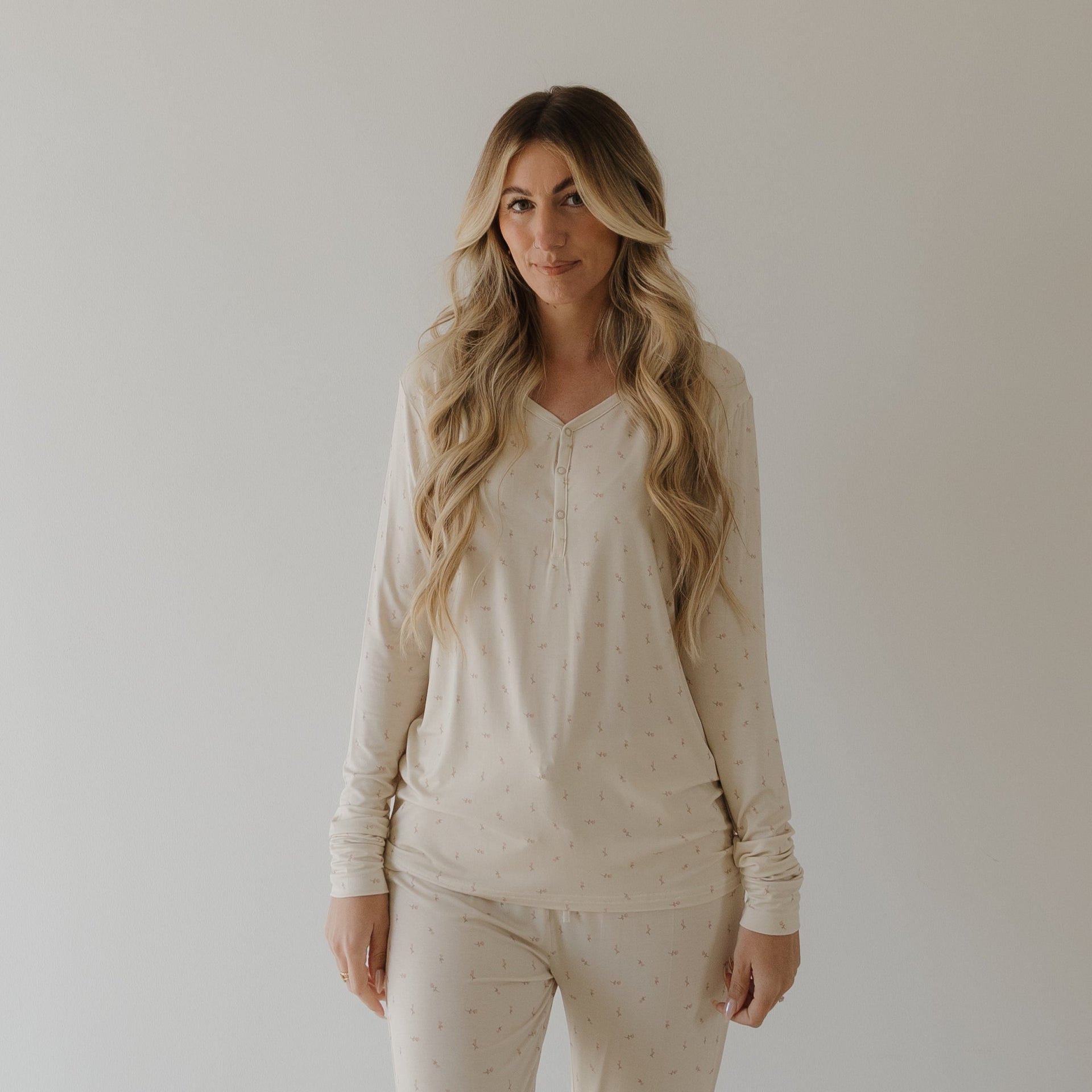 Women's Long Sleeve Bamboo Pajama Set