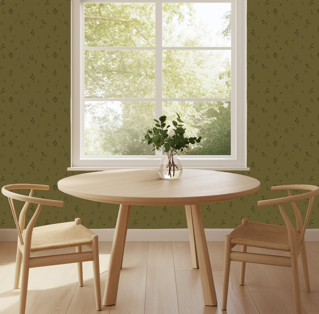 Vaila Removable Peel and Stick Wallpaper by The Feral Flower