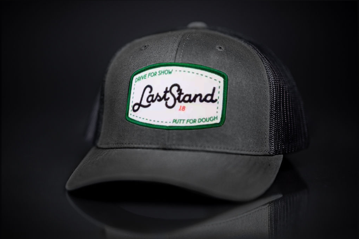 Last Stand Golf Curved Bill Trucker Hat Sporty Lifestyle Cap