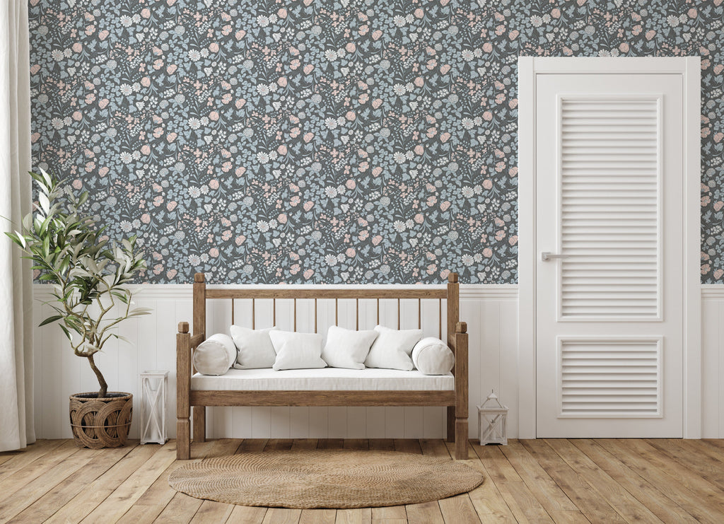 Holles Wallpaper by The Bright Leaf Design