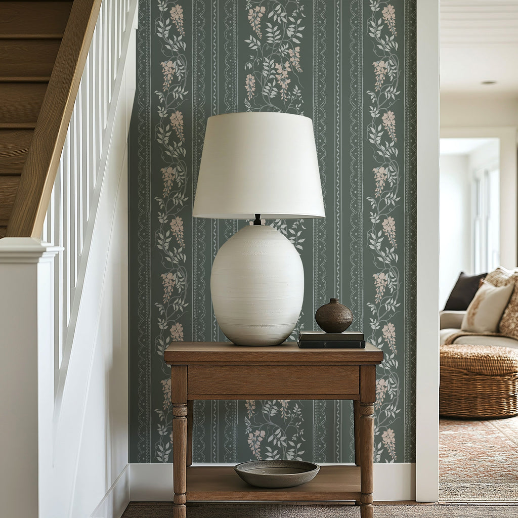 Loretta Wallpaper by The Bright Leaf Design