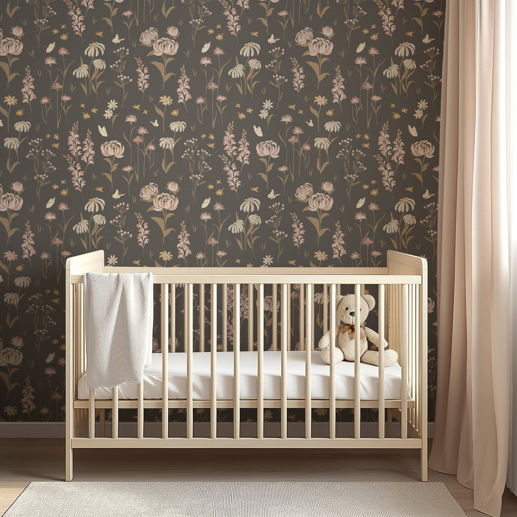 Audrey Floral Removable Wallpaper