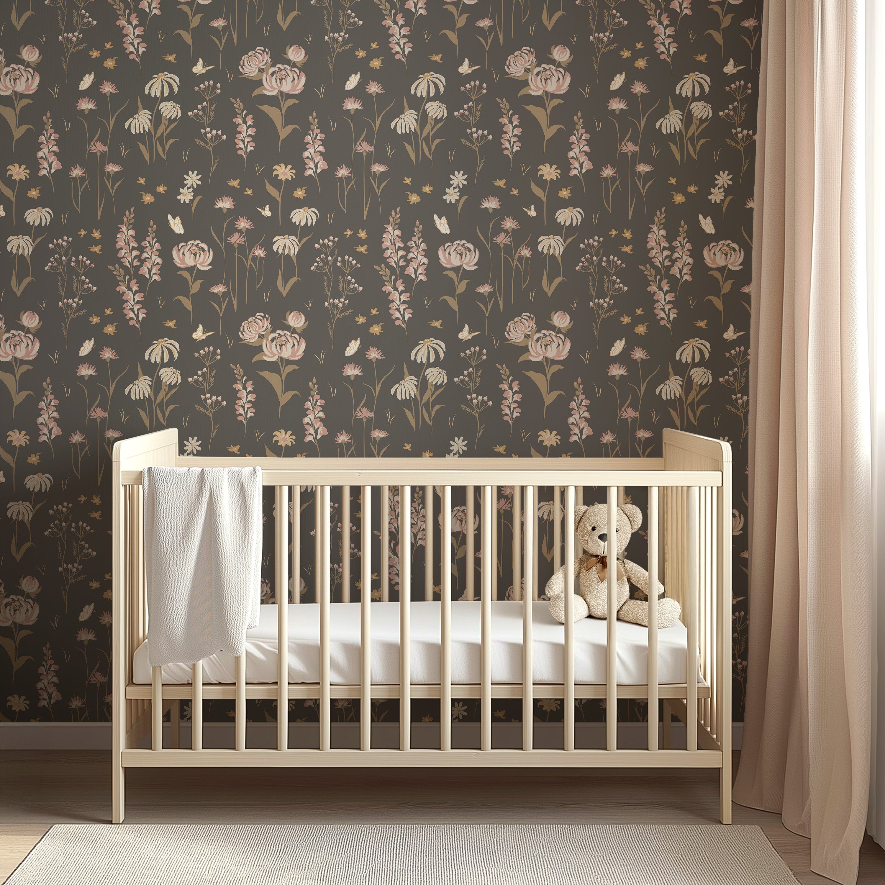 Audrey Floral Removable Wallpaper