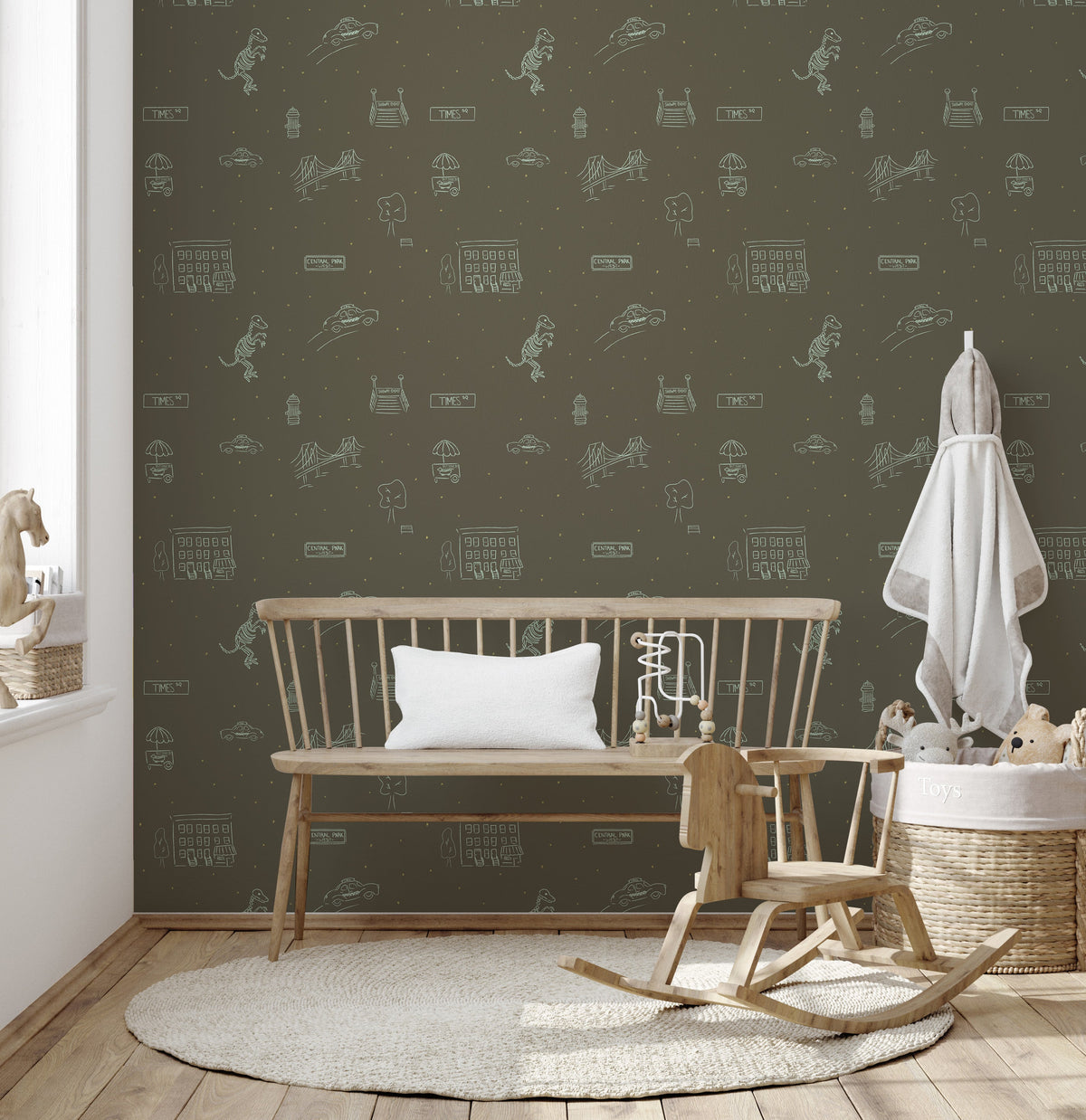Manhattan Wallpaper by The Lil Dills Shop