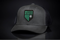 Legion Shield Curved Bill Mesh Snapback Hat for Austin Soccer Fans