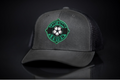 Legion Soccer Ball Graphic Curved Bill Mesh Snapback Cap