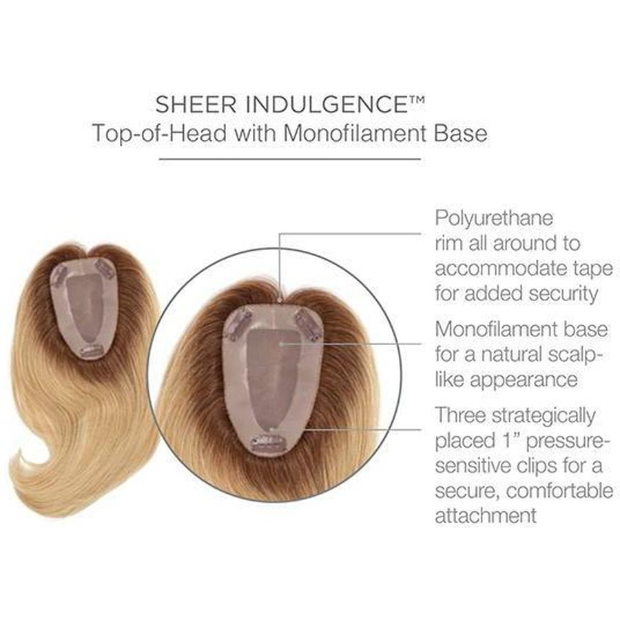 Charmed Life 12-Inch Human Hair Top Piece for Seamless Coverage