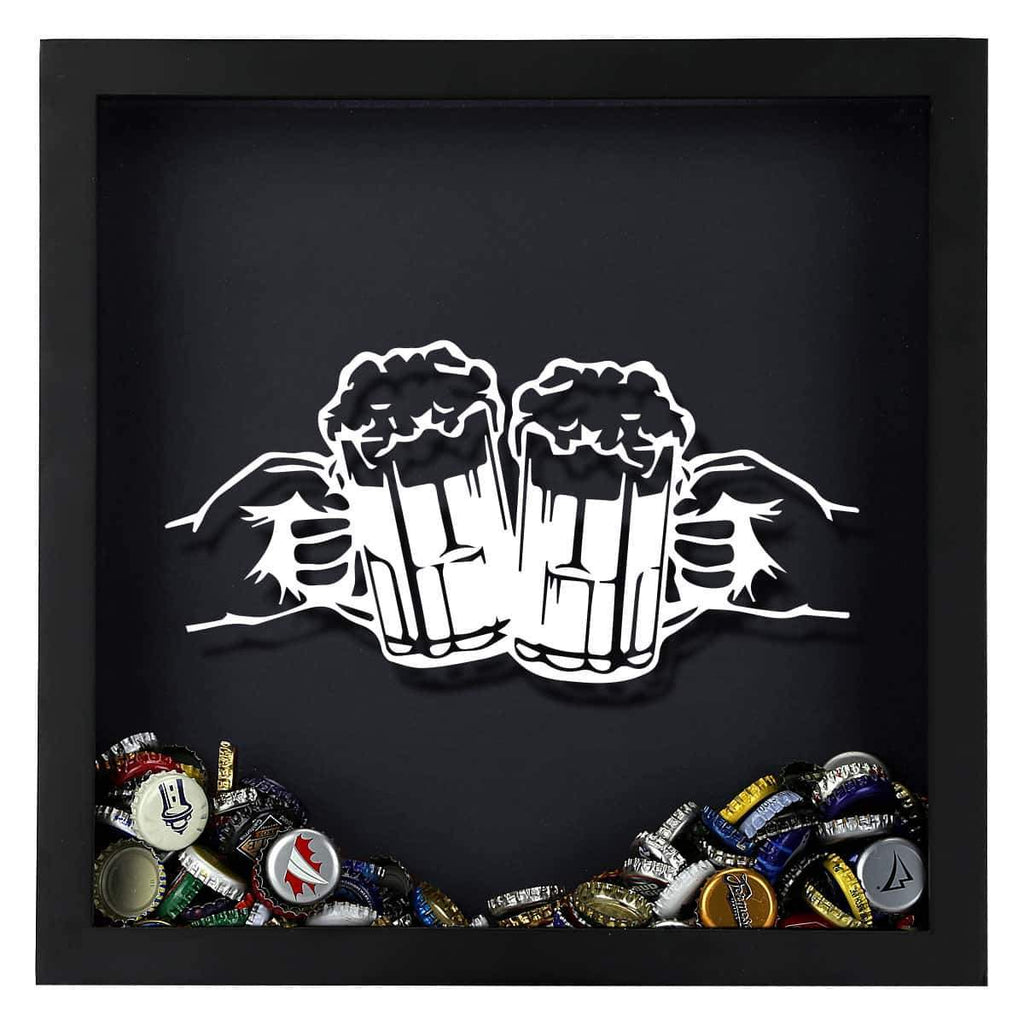 Cheers Beer Cap Shadow Box