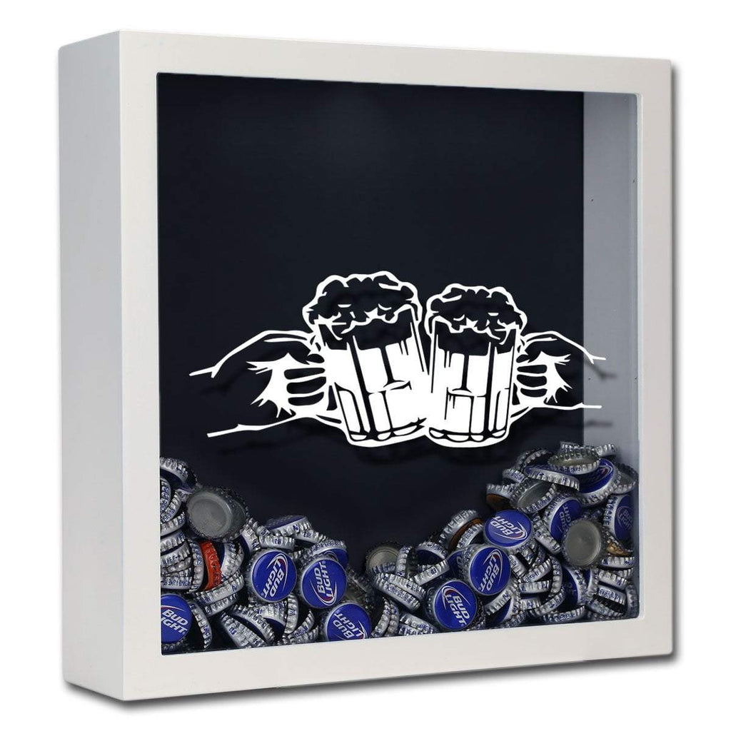 Cheers Beer Cap Shadow Box