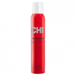 CHI Shine Infusion hair spray bottle for professional shine and frizz control