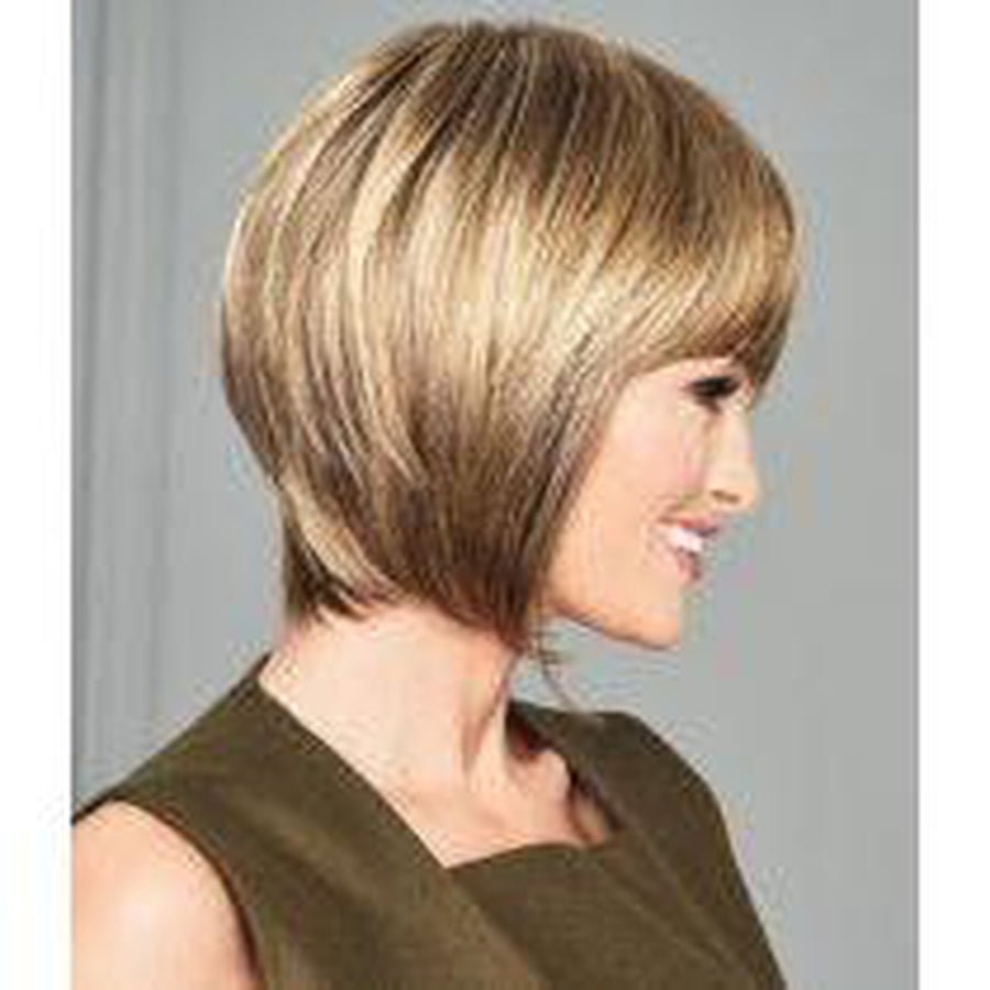 Chic Choice Sculpted Short Wig with Tapered Fringe and Layers