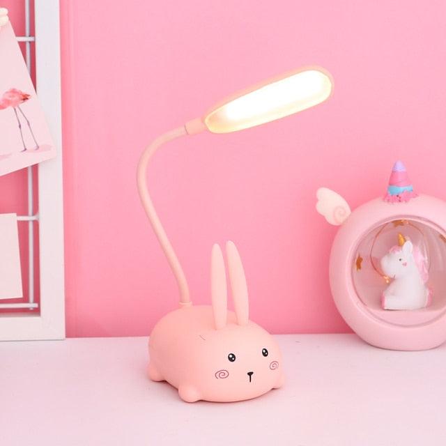 Kawaii Bear Desk Lamp: Minimalist LED Bedside Study Light