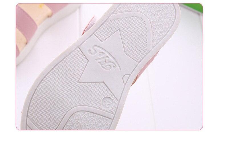 Girls Floral Flat Sandals – Open-Toe Summer Party Dress Shoes