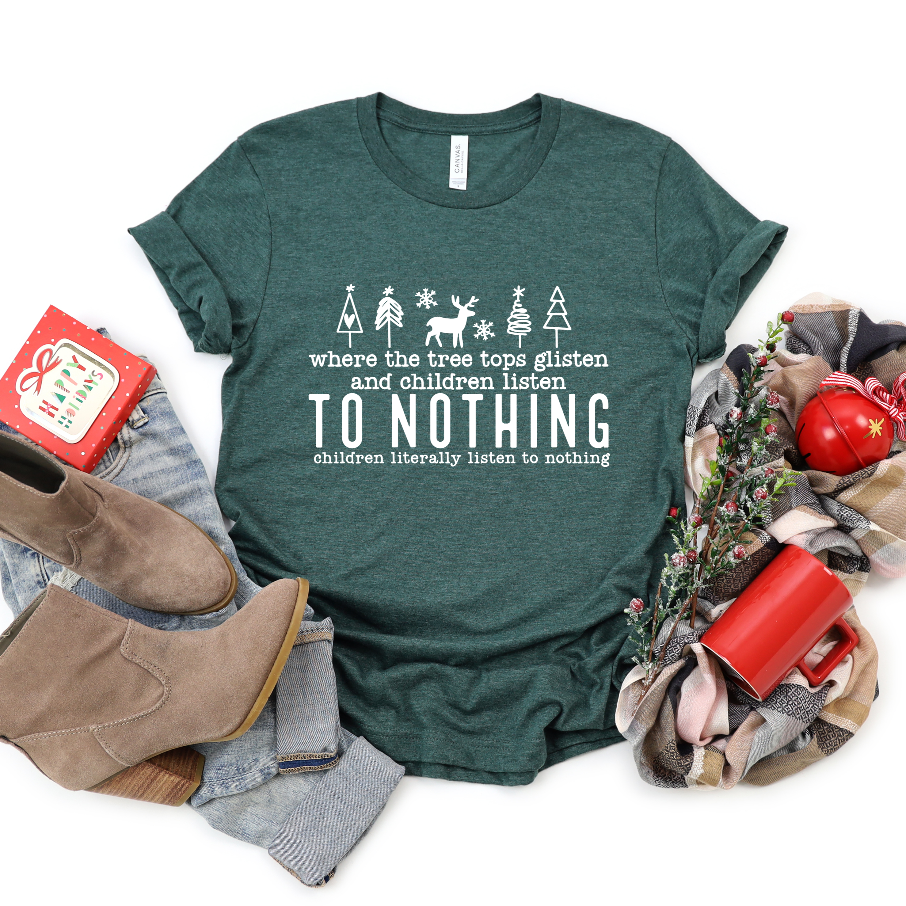 Children Listen to Nothing Christmas Tee