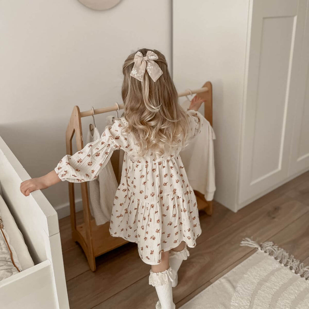 Wooden Children’s Clothing Rack for Kids' Bedroom