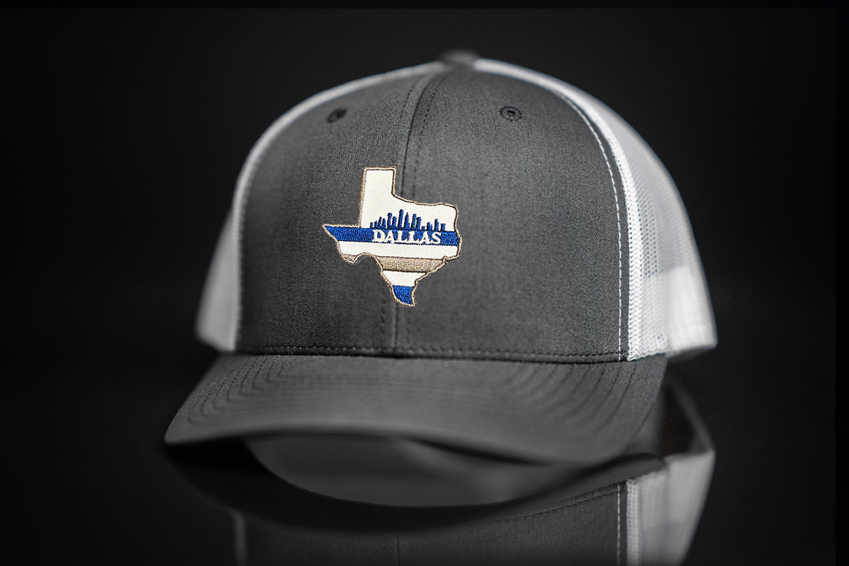 Last Stand Hats Dallas Skyline City Series baseball cap front view