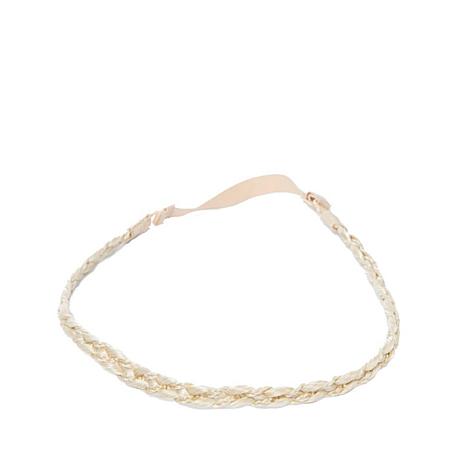 Double Braided Hair Headband Multi-Tonal Brown Boho Hair Accessory