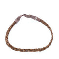 Double Braided Hair Headband Multi-Tonal Brown Boho Hair Accessory