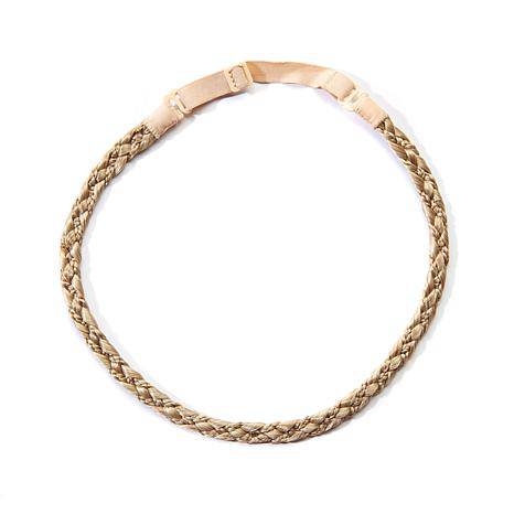 Double Braided Hair Headband Multi-Tonal Brown Boho Hair Accessory