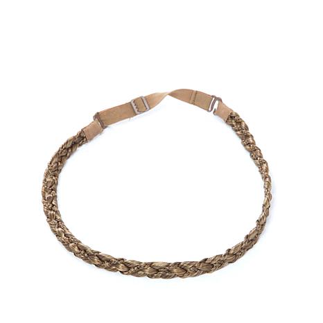 Double Braided Hair Headband Multi-Tonal Brown Boho Hair Accessory