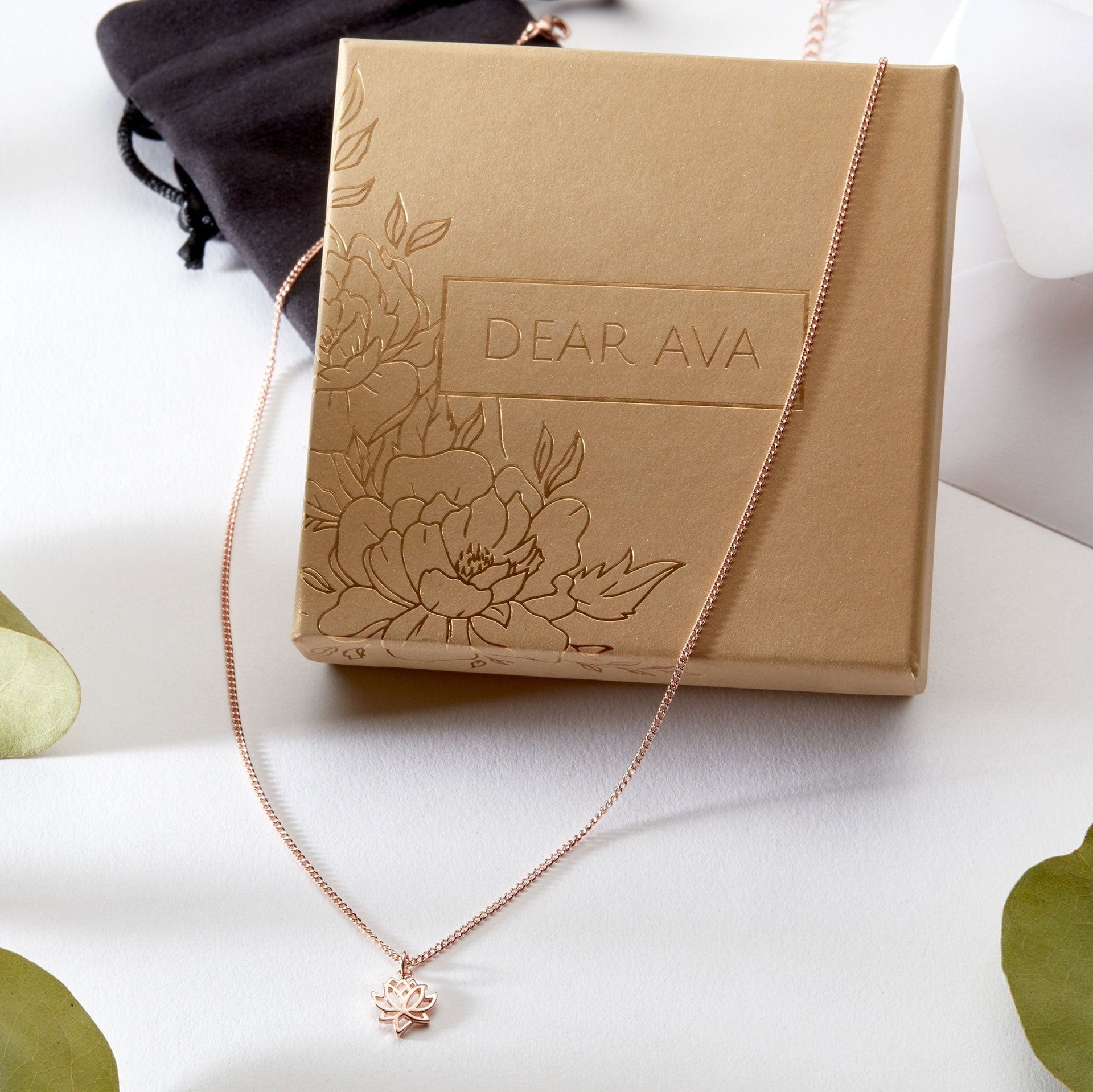 Christmas Gift for Aunt Lotus Necklace