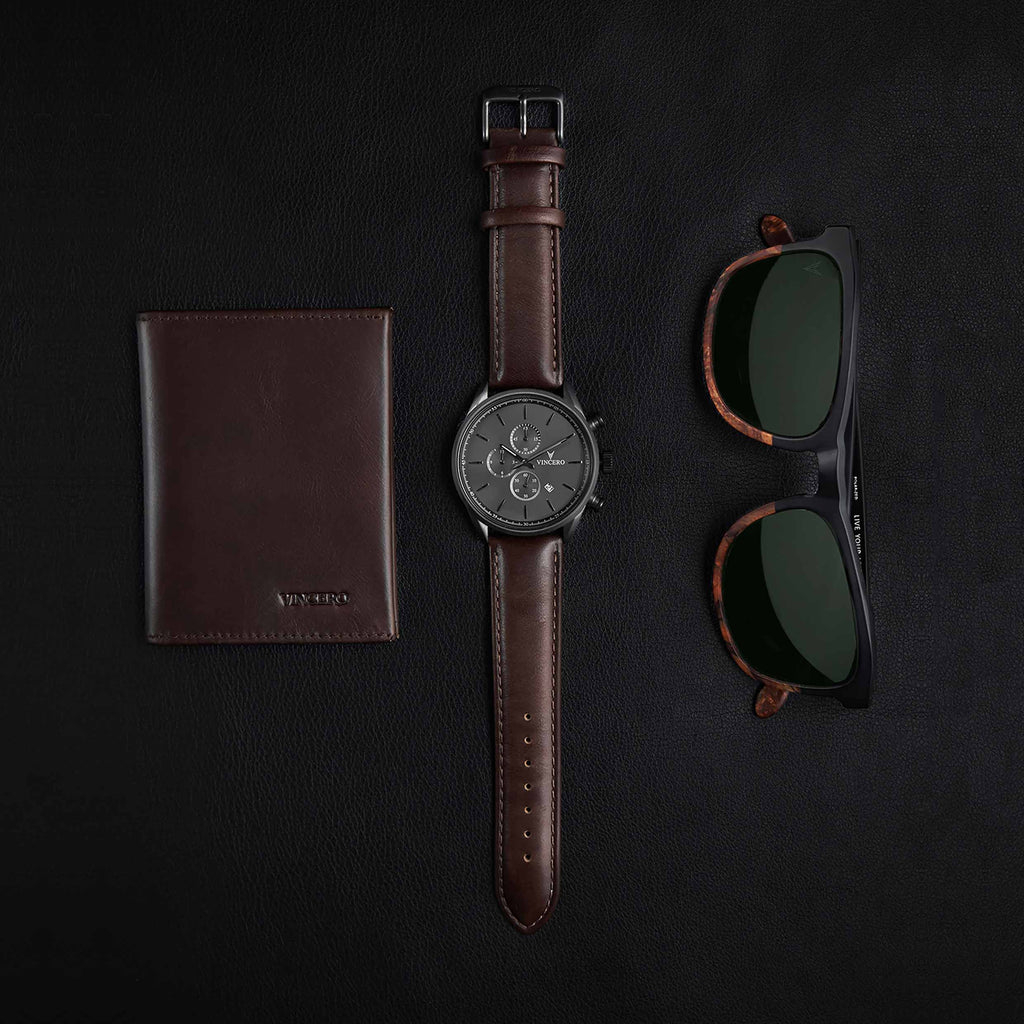 Chrono S2 40mm Gunmetal and Walnut Analog Chronograph