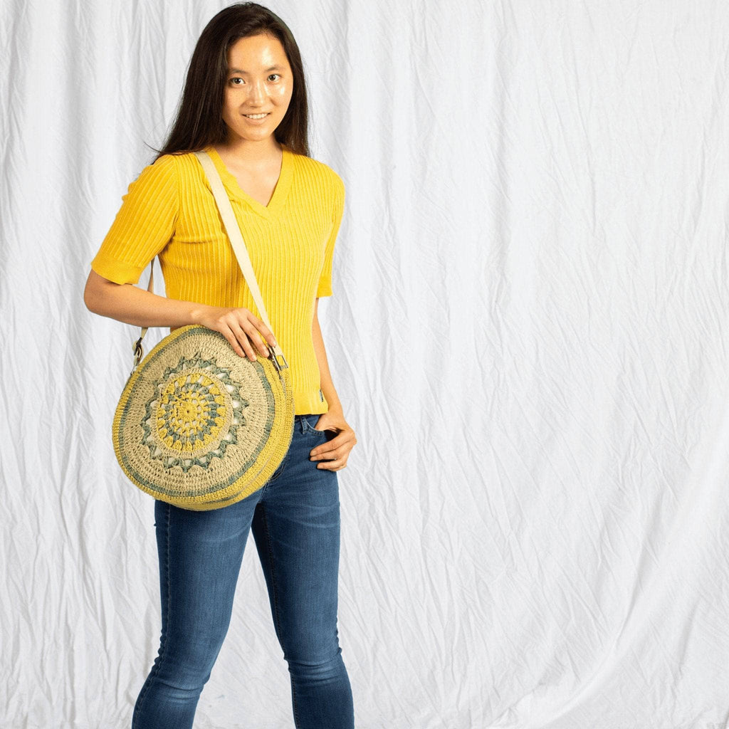 Circle Banjo Bag Crochet Kit - Boho Chic DIY Circular Handbag