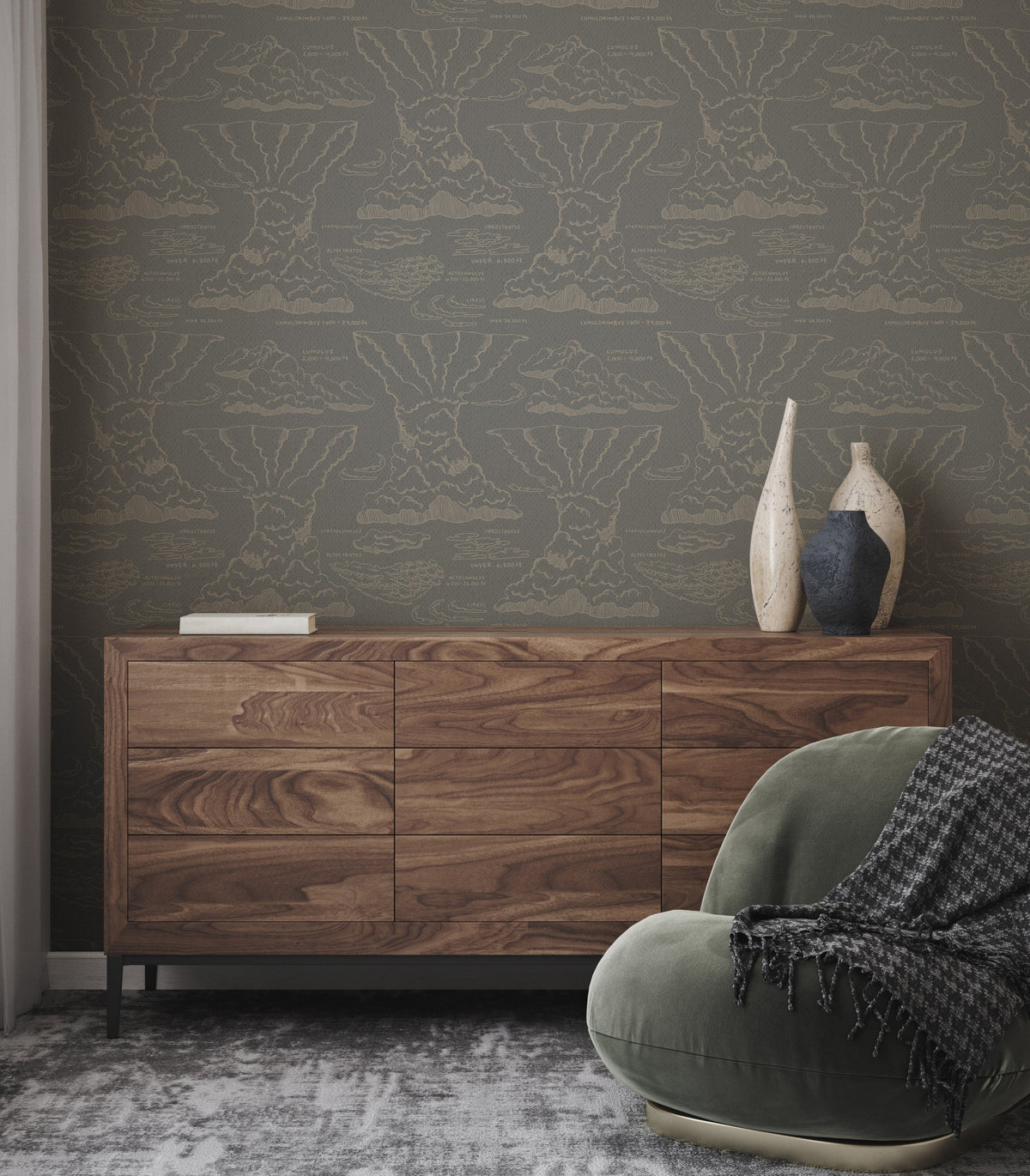 Cirrus Wallpaper by Seedpod Design