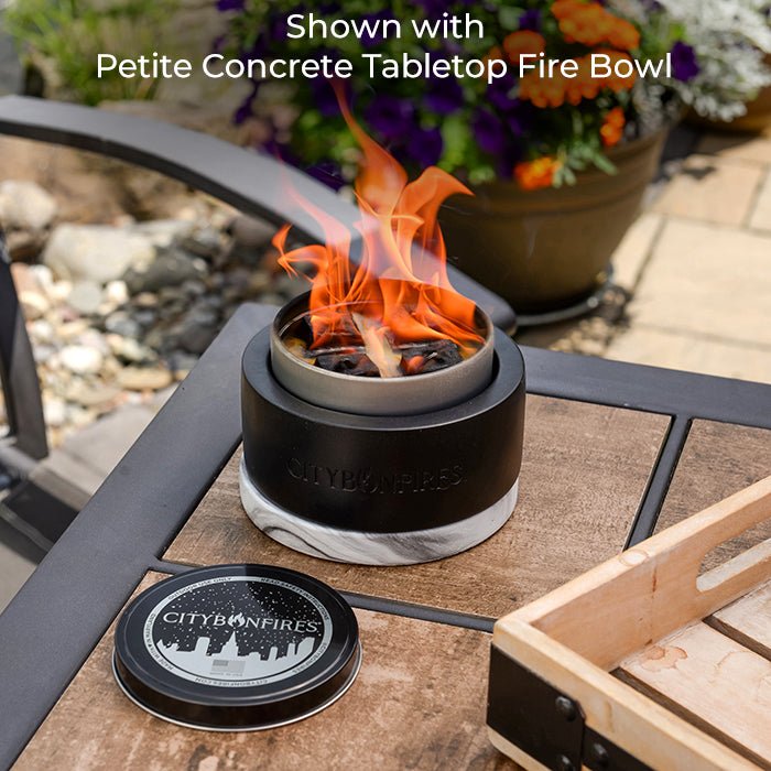 Portable Metal Fire Pit - 5 Pack Unscented Outdoor Fire Bowl