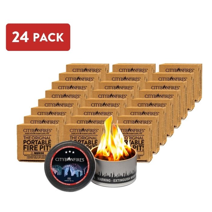 USA Limited Edition Portable Fire Pit - Modern Metal Outdoor Decor