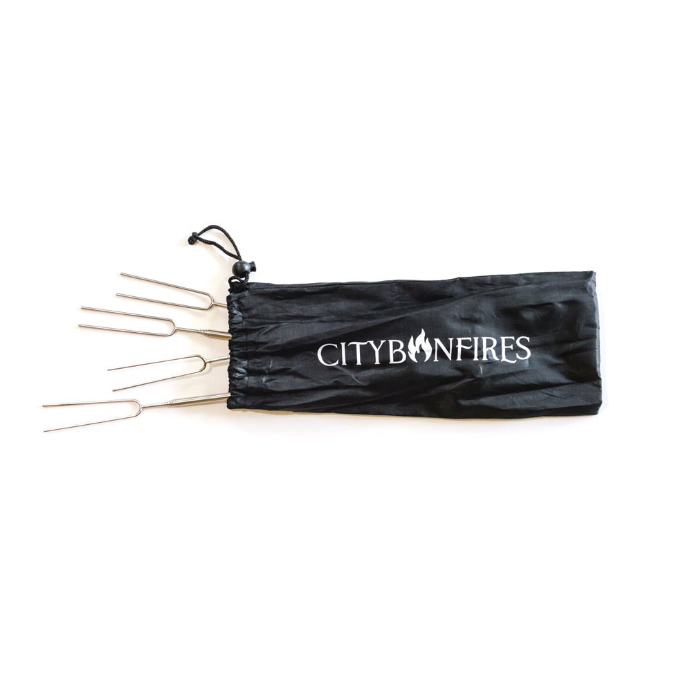 Telescoping S'mores Roasting Sticks - 4 Pack, Stainless Steel